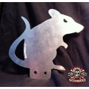 plaque m&eacute;tal aluminium d&eacute;coup&eacute; rat bigdaddyjo collector 15