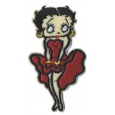 Patch Lady betty boop robe satin rouge de soir&eacute;e 