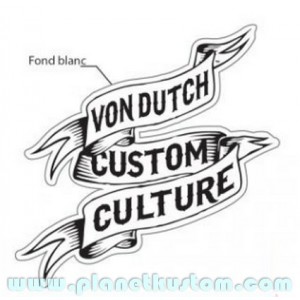 Sticker vondutch origine custom culture banni&egrave;re von dutch 2