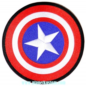 Patch ecusson cocarde bouclier captain am&eacute;rica us army usa petit