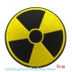 Patch ecusson nucl&eacute;are trisecteur danger radioactif nucl&eacute;aire