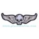 Patch ecusson skull wings biker tete de mort ail&eacute;e grand dos