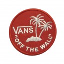 Patch ecusson vans themocollant off the wall surf palmiers red
