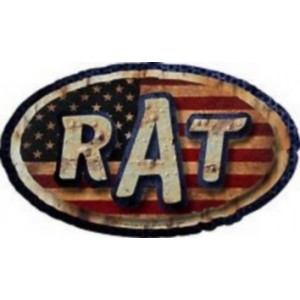 Sticker rat parodie STP USA flag used us&eacute; petit rats 35