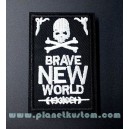 Patch ecusson thermocollant skull bones brave new world