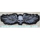 Patch ecusson skull wings biker tete de mort ail&eacute;e