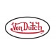 Sticker vondutch ovale signature rouge fond blanc tour noir von dutch 11