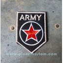 Patch ecusson thermocollant army red star etoile rouge arm&eacute;e USA 