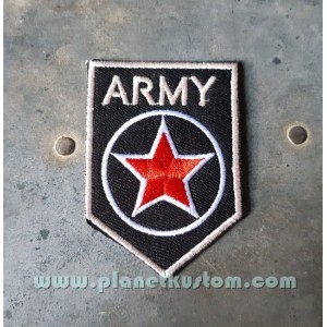 Patch ecusson thermocollant army red star etoile rouge arm&eacute;e USA 