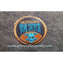 Patch ecusson von Dutch skull blue originals orange old stock