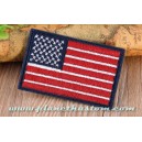 Patch ecusson thermocollant drapeau USA am&eacute;ricain US flag bleu