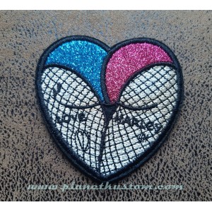Patch ecusson thermocollant DC Comics BD harley quiin fesse coeur heart ass