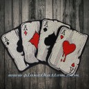 patch ecusson thermocollant grande taille poker carr&eacute; AS