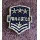 Patch ecusson von Dutch signature blason officier dor&eacute; fond noir petit old stock rare