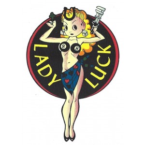 D&eacute;calcomanie Pin Up sexy radio retro Reproduction d&eacute;calco vespa  DL66