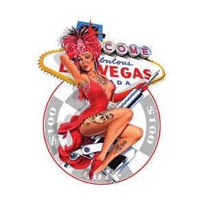 Sticker pinup sexy tatoo las vegas JA280