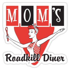 Sticker moms roadkill diner vintage publicit&eacute; old pin up 36